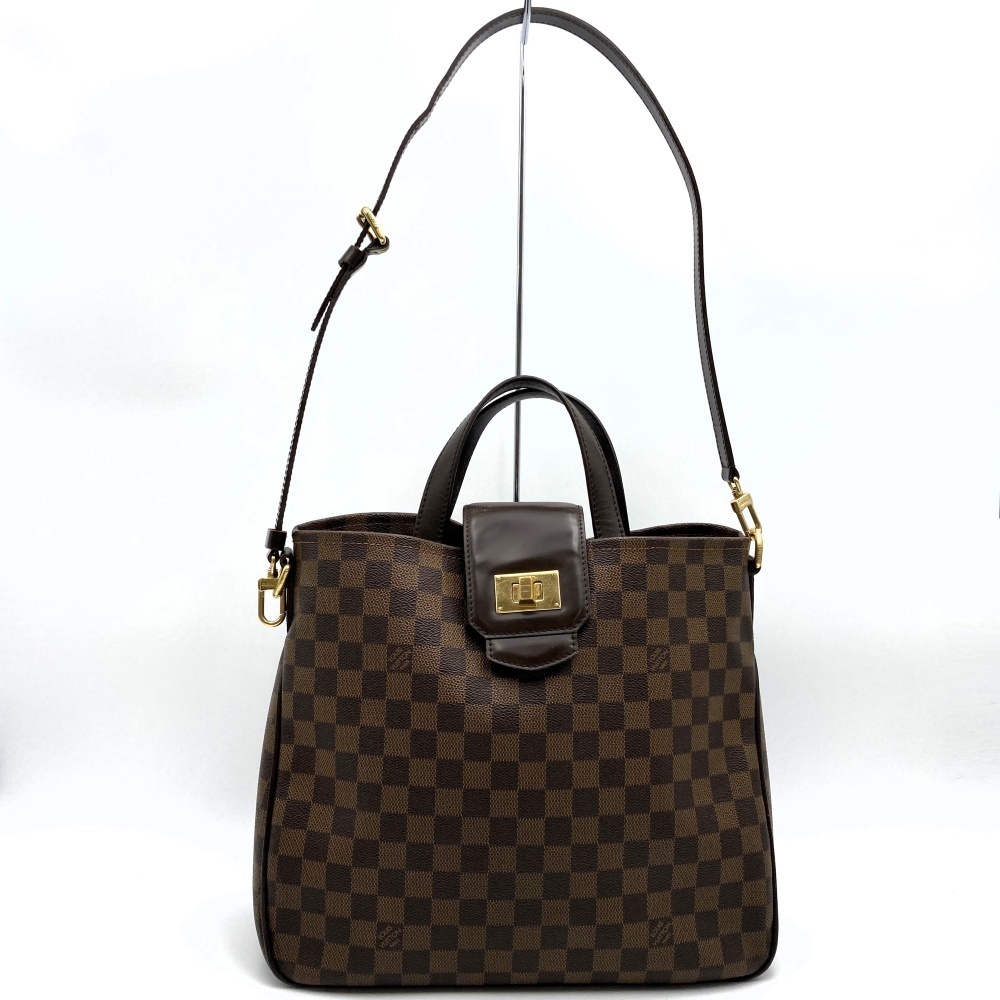 Louis Vuitton Damier Brown Shoulder Handbag Roseberry Hippo Bag - Picture 1 of 10
